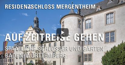 Startbildschirm des Filmes "Zeitreise mit Michael Hörrmann: Residenzschloss Mergentheim"