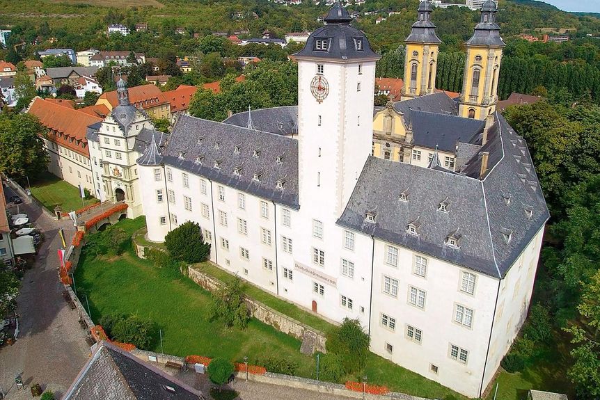 Residenzschloss Mergentheim, Luftaufnahme, Foto: Deutschordensmuseum, Kopfgeist-Arts, Jens Hackmann