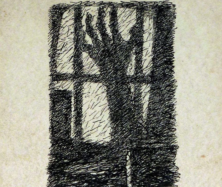 Residenzschloss Mergentheim, Ausschnitt aus der Titelseite „Im Haus der Freudlosen" von Felix Fechenbach