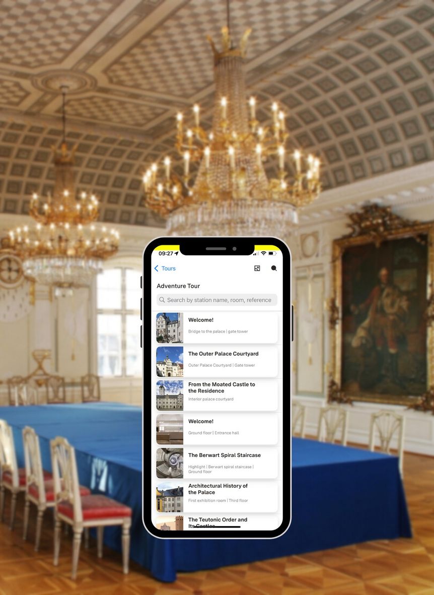 Photo: points Gesellschaft für digitale Informationssysteme mbH Mergentheim Residential Palace, discovery tour highlight station