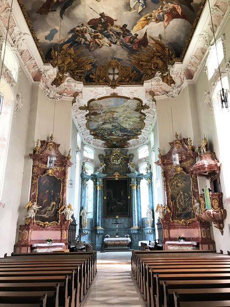 Residenzschloss Mergentheim, Innenraum der Schlosskirche