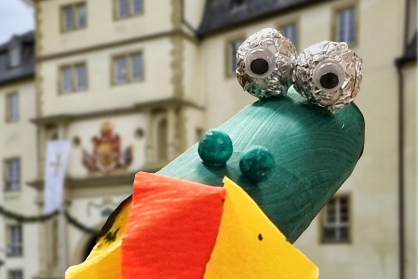 Residenzschloss Mergentheim, Kinderführung, Drachenfigur