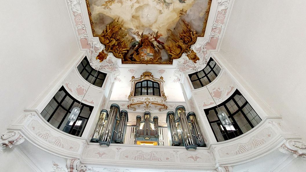 Residenzschloss Mergentheim, Innen, Schlosskirche, Orgel