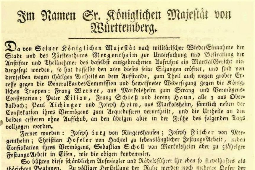 Schriftstück in altdeutscher Schrift