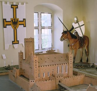 Residenzschloss Mergentheim, Modell der Burg Rehden, Ausstellung Deutscher Orden