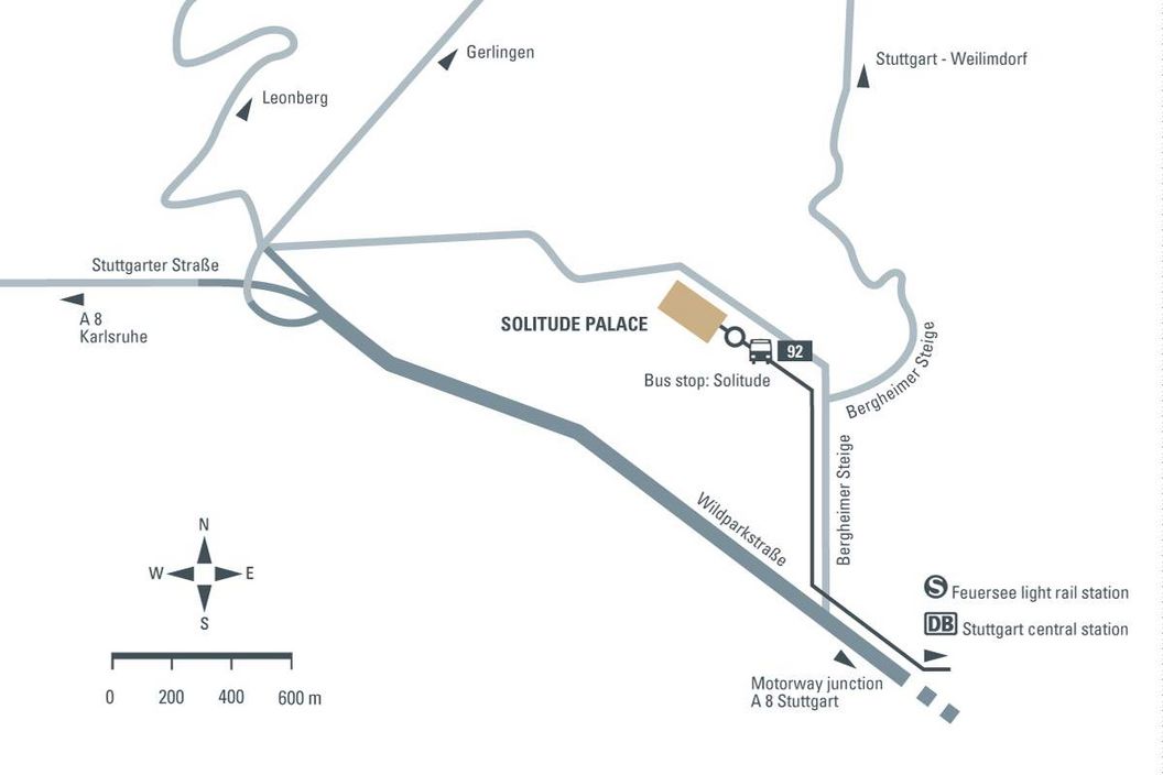 journey description: Solitude Palace, illustration: Staatliche Schlösser und Gärten Baden-Württemberg, JUNG:Kommunikation
