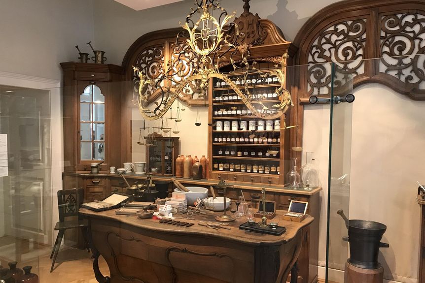 Residenzschloss Mergentheim, Nachbildung der Engelapotheke im Museum