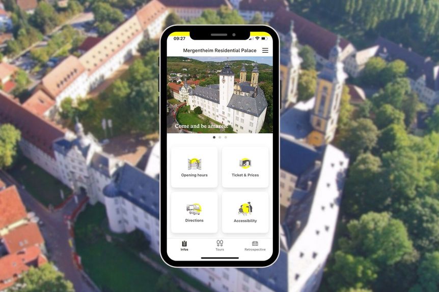 Photo: points Gesellschaft für digitale Informationssysteme mbH Mergentheim Residential Palace, Monument BW App start page